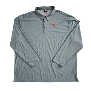 PXG Parsons Xtreme Golf (Mens 3XL) Gray Long Sleeve Polo Shirt Athletic Golfcore